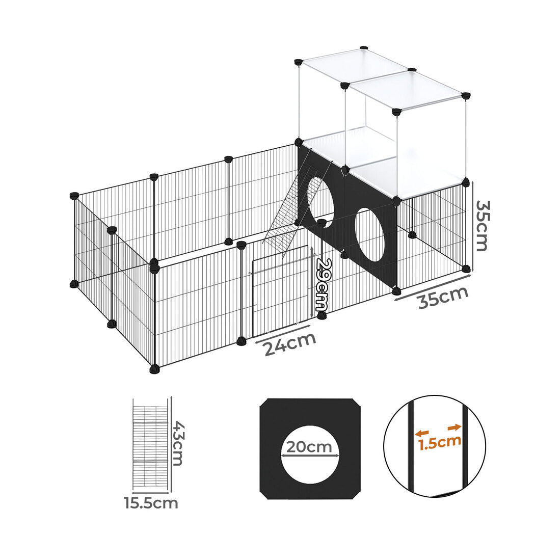 Pawz Guinea Pig Playpen Small Animal Cage DIY  Fence-2011971116020666370