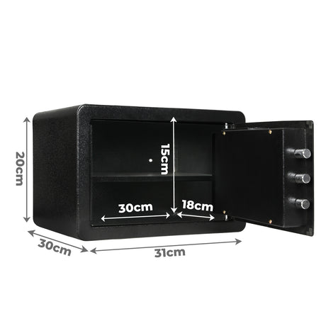 8.1L Digital Security Safe Box Password Key Lock Cash-2006732905619001346