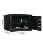 8.1L Digital Security Safe Box Password Key Lock Cash-2006732905619001346