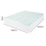 Dreamz Mattress Topper Pillowtop Cover Protector King - Front View