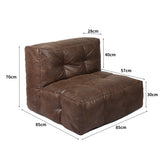Marlow Bean Bag Cover Chair Modular - Front View