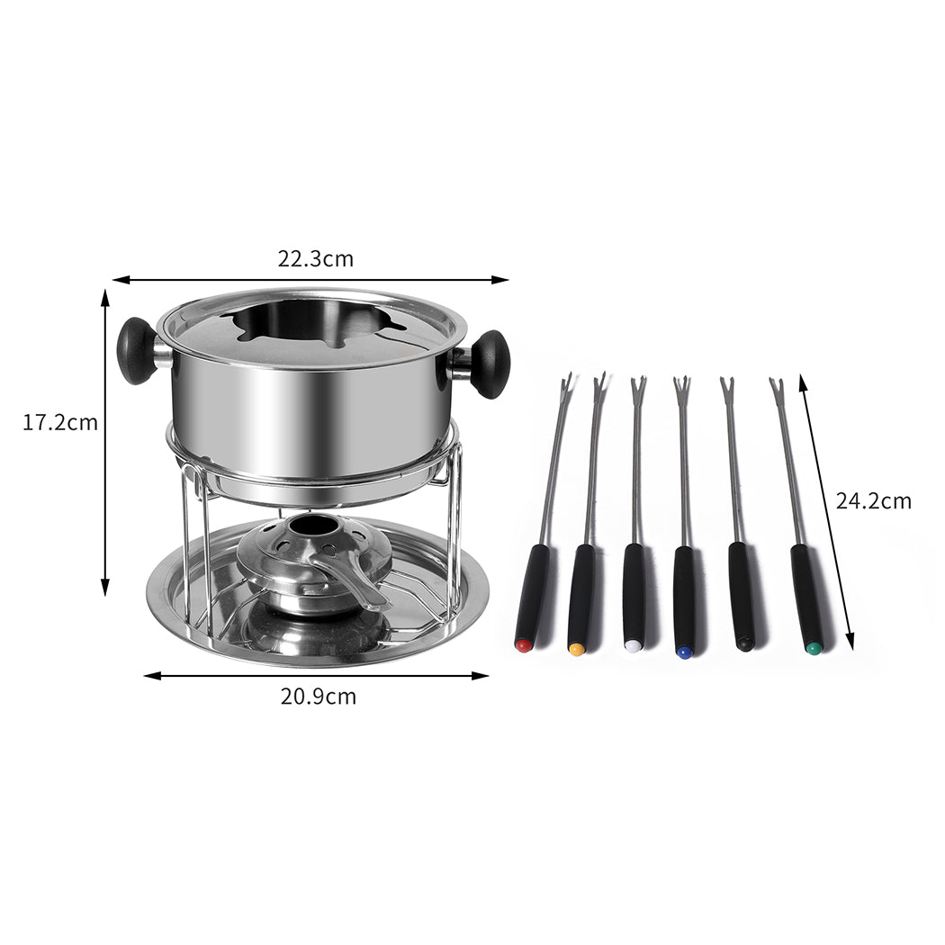 Toque Classic Fondue Set 12pcs Stainless-2006733054411935746