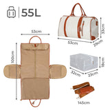 Slimbridge Garment Bags Hanging Suit Duffel Bag Beige - Front View