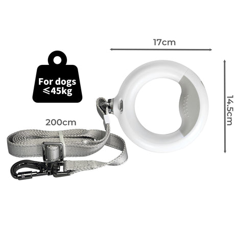 PaWz LED Dog Leash Lead Walking Rope White-2018816737599950850