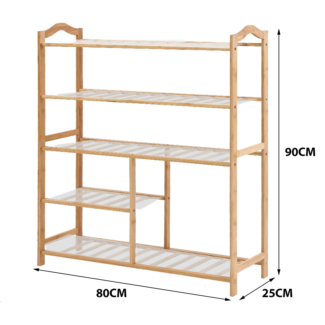 Levede Bamboo Shoe Rack Storage Wooden-2018816700014792706