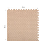 Bopeep EVA Foam Kids Play Mat Floor Beige - Front View