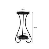 Levede Plant Stand 2 Tiers Outdoor Indoor Medium - Front View