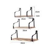 Levede Floating Shelf Brackets Display - Front View