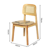 Levede 6x Rattan Dining Chair Wooden Kitchen Chair - Front View