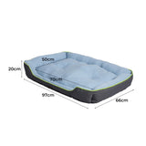 PaWz Pet Cooling Bed Sofa Mat Bolster Large - Front View