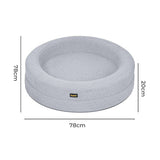 Pawz Pet Orthopedic Calming Bed Memory Foam Dog Sofa - Front View