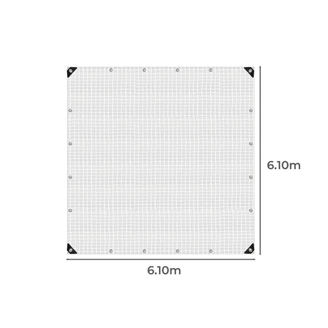 Manan Tarp Tarpaulin 200GSM Camping 6.1mx6.1m-1954802675287724034