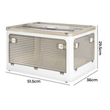 55L Storage Boxes Stackable Container M Medium - Front View