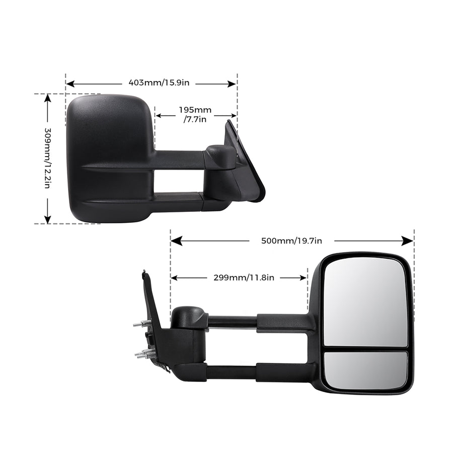 Galvan 2x Extendable Towing Mirrors-2018816918982627330