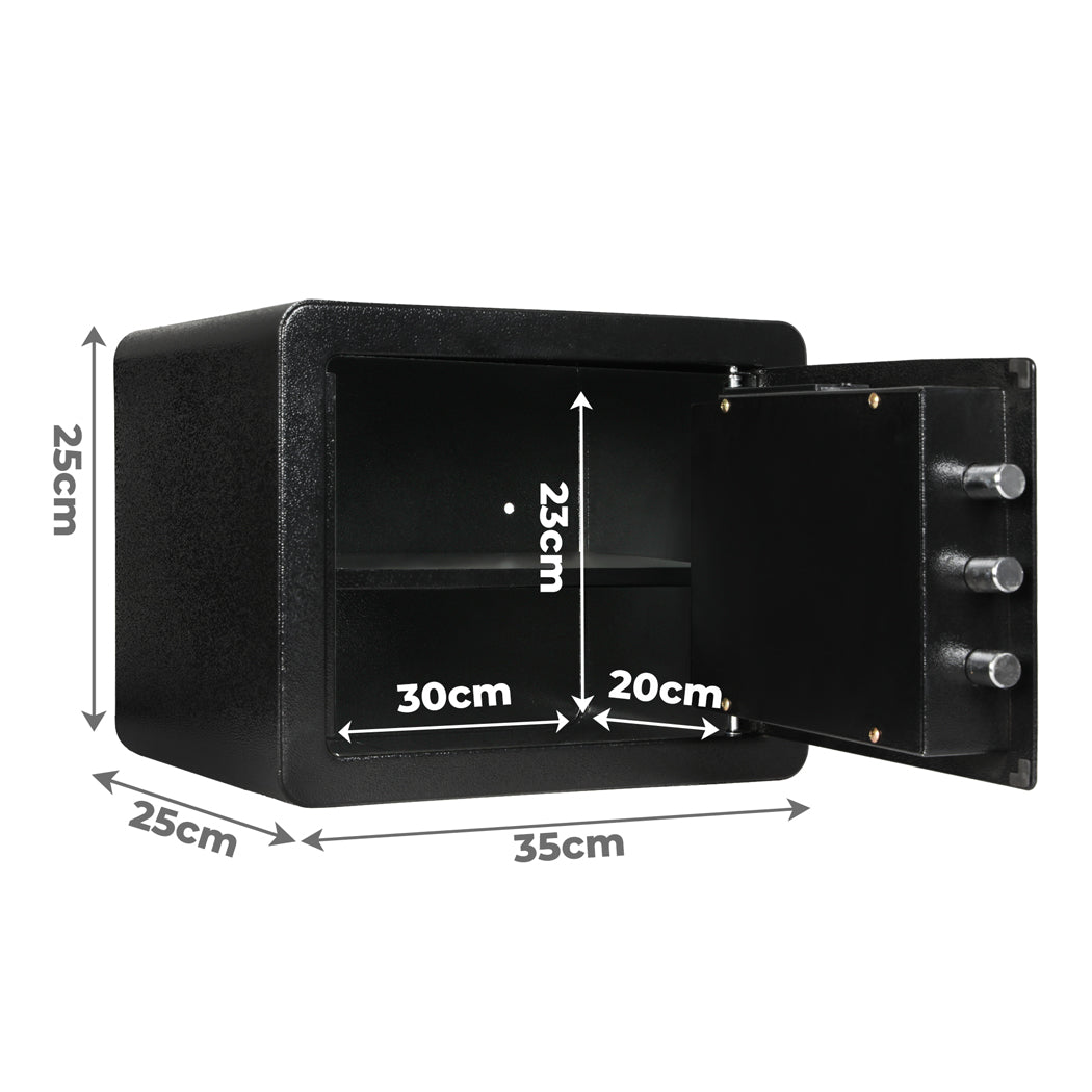 13.8L Digital Security Safe Box Password Key Lock Cash-2006732905795162114