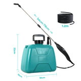 Traderight 8L Electric With Sprayer 3 Mist Nozzles Farm - Front View