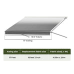 Manan 17FT RV Awning Fabric Replacement 18.05oz Caravan-2018816902868111362