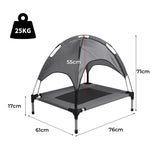 PaWz Pet Trampoline Bed Dog Cat Elevated Medium - Front View