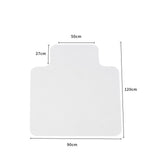 Marlow Chair Mat Carpet Hard Floor Protectors - Front View