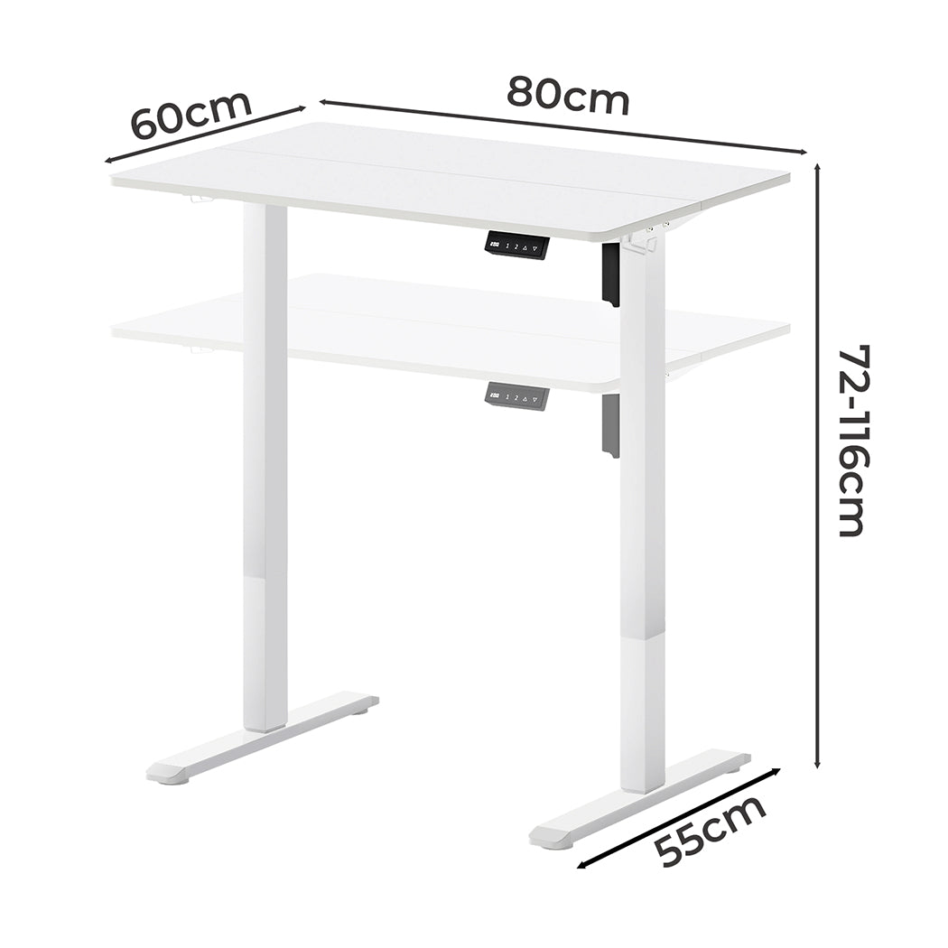 Levede Electric Standing Desk Height Adjustable 80cm-2006733411863105538