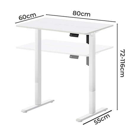 Levede Electric Standing Desk Height Adjustable 80cm-2006733411863105538