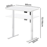 Levede Electric Standing Desk Height Adjustable 80cm - Front View