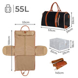 Slimbridge Garment Bags 2 in 1 Hanging Suit Bag Black-2018816731874725890