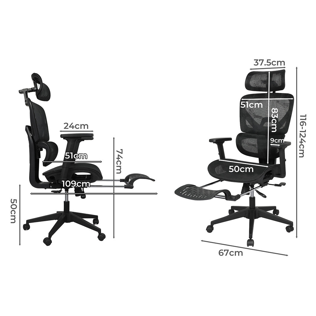 LEVEDE Ergonomic Office Chair Mesh Executive Seat-2018816874573336578
