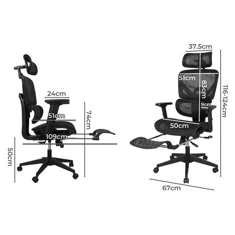 LEVEDE Ergonomic Office Chair Mesh Executive Seat-2018816874573336578