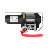 Electric Winch 4500LBS/2041KG 12V Wireless - Front View
