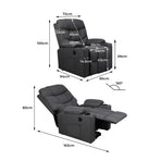 Levede Recliner Chair Electric Lift Grey-2006733117032894466