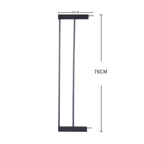 Levede Baby Safety Gate Adjustable Pet Black 10cm Extension-1954802907408896002