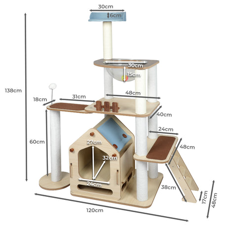 PaWz Cat Tree Scratching Post Scratcher-2006732991426072578