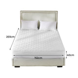 Dreamz Mattress Protector Topper Bamboo Queen - Front View