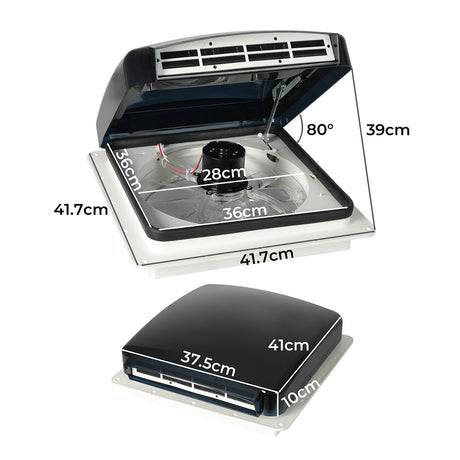 Manan Caravan Roof Vent 12V Hatch Air-2006733248465604610