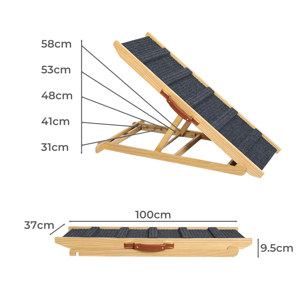 PaWz 5 Wood Adjustable Height Pet Ramp-2006732995515518978