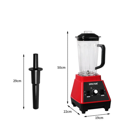 Spector 2L Commercial Blender Mixer Red-2019213014623981570