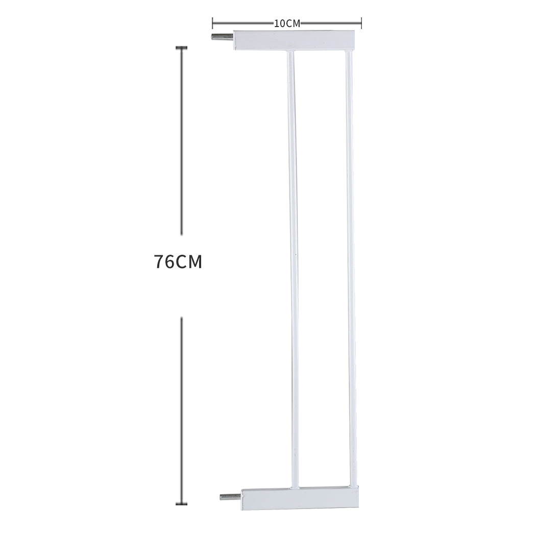 Levede Baby Safety Gate Adjustable Pet White 10cm Extension-2018816606041411586