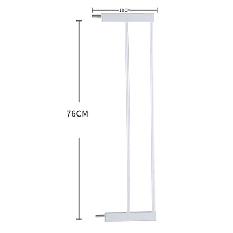 Levede Baby Safety Gate Adjustable Pet White 10cm Extension-2018816606041411586