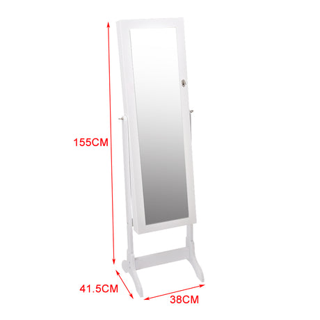 Levede Mirror Jewellery Cabinet Makeup-2006733194120007682