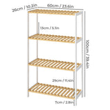 Levede Bamboo Storage Rack 4 Tier Shelf Shoe Organiser-2011971110614208514