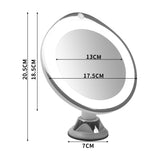 10x Magnifying Makeup LED Mirror 360 Dgree - Front View