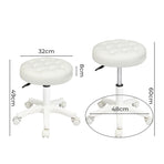 Levede 4x Rolling Bar Stool Swivel Salon SPA Chair Beige-2018816886007009282
