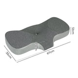 Dreamz Memory Foam Pillow Pillowcase Supprt Grey Rebound-2018816674668613634