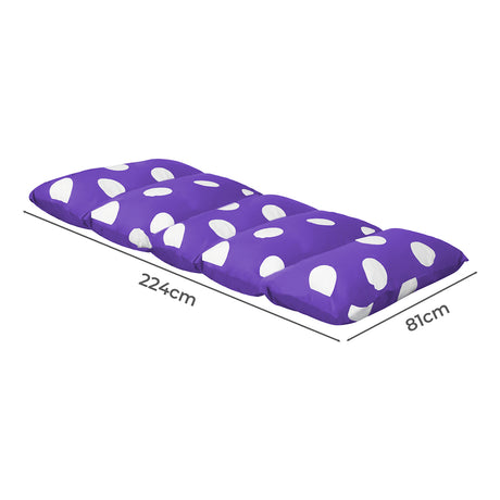 Dreamz Foldable Mattress Kids Pillow Purple Large-1954802509168119810