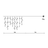 Curtain Fairy String Lights Wedding Cool White 300 LED - Front View