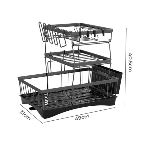 Toque Dish Drying Rack Plate Drainer Cup Holder-2006732713196916738