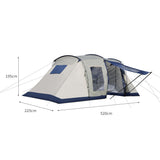 Mountview Large Family Camping Tent - Front View