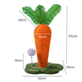 Pawz Cat Scratching Post Cute Carrot Scratching Post - Front View