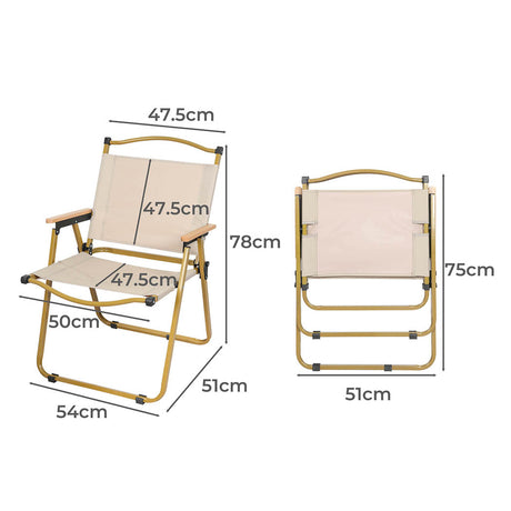 Levede Camping Chair Folding Outdoor-1954802884277309442